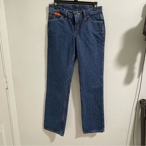 Men’s wrangler fr flame retardant work blue jeans
